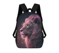 sinyumoney Pink Fantasy Lion Glow Sac À Dos Imprimé En 3D Pour Enfants, Sac D'école, Sac De Voyage Grande Capacité, Sac À Livres, Sac À Dos Pour Enfants 17inch