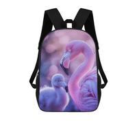 sinyumoney Pink Flamingo And Chick Sacs À Dos Scolaires Pour Enfants, Sac D'école Tendance, Sac D'école Imprimé En 3D Pour Garçons, Élèves Du Primaire Et Du Collège 17inch