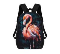 sinyumoney Pink Flamingo Watercolor Sacs À Dos Imprimés En 3D Pour Enfants, Sacs D'école Tendance Pour Garçons, Sacs De Voyage, Sacs Scolaires Pour Élèves Du Primaire 17inch