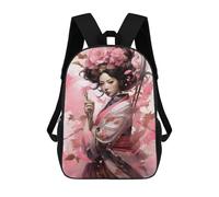 sinyumoney Pink Flowers Girls Sacs À Dos Imprimés En 3D Pour Enfants, Sacs D'école Tendance Pour Garçons, Sacs De Voyage, Sacs Scolaires Pour Élèves Du Primaire 17inch