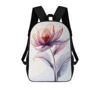 sinyumoney Pink Iris Flowers Sacs À Dos Scolaires Pour Enfants, Cartables Imprimés En 3D, Sacs D'école Tendance Pour Garçons, Élèves Du Primaire Et Du Collège 17inch