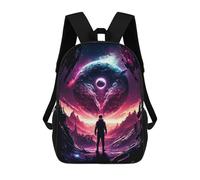 sinyumoney Pink Portal Sacs À Dos Pour Enfants, Sac À Dos Scolaire Imprimé En 3D Pour Enfants, Sac À Dos De Voyage, Sac À Livres Pour Enfants 17inch Sac D'école