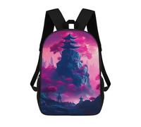 sinyumoney Pink Tree in The Rock Sac À Dos Scolaire, Sac À Dos Pour Garçons Et Adolescents, Cadeau, Sac À Dos Imprimé En 3D, Sac À Dos Scolaire, Sac À Livres 17inch