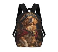 sinyumoney Pirate Dog Treasure Chest-52 Sacs À Dos, Sac À Dos Enfant, Sac D'école, Sac À Dos De Voyage Imprimé En 3D, Accessoire De Mode, Sac À Dos Imperméable Pour Enfants 17inch