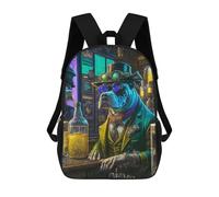 sinyumoney Pit Bull Punk Alehouse Sac À Dos Imprimé Pour Enfants, Sac D'école, Sac De Voyage Pour Adultes Et Enfants 17inch