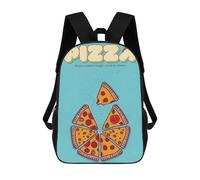 sinyumoney PIZZA BASICS II Sac À Dos, Cartable Imprimé En 3D, Sac À Goûter, Sac À Dos De Voyage, Sac À Dos Entre Amis, Sac À Dos Scolaire Pour Filles Et Garçons 17inch