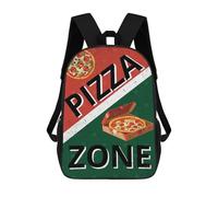 sinyumoney Pizza Zone Decor Sac À Dos Scolaire Pour Enfants Imprimé En 3D, Idéal Pour Les Voyages Et Les Lectures, Pour Les Garçons Et Les Élèves Du Primaire 17inch