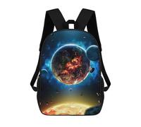 sinyumoney Planetary Apocalypse Scene Sac À Dos Scolaire Pour Enfants, Imprimé En 3D, Tendance Et Décontracté, Pour Garçons, Élèves Du Primaire Et Du Collège 17inch