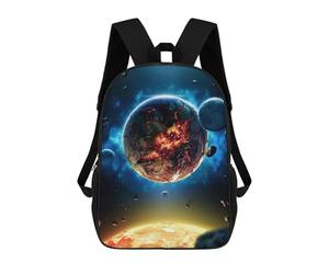 sinyumoney Planetary Apocalypse Scene Sac À Dos Scolaire Pour Enfants, Imprimé En 3D, Tendance Et Décontracté, Pour Garçons, Élèves Du Primaire Et Du Collège 17inch