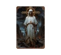 sinyumoney Plaque décorative vintage en métal sur le thème de l'apocalypse, idéale pour la maison, la ferme, le café, le bureau, le magasin ou le jardin. Dimensions : 30 x 20 cm.