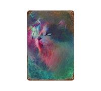 sinyumoney Plaque en métal « Baisers de papillon » style vintage - Idéale pour bars, cafés, pubs, clubs, salons, cuisines, balcons - 30 x 20 cm