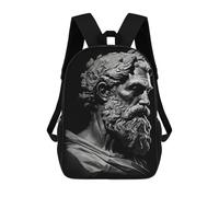 sinyumoney Plato Philosopher Sac À Dos Scolaire Imprimé En 3D, Sac À Dos Tendance Pour Enfants, Sac À Dos Pour Garçons, Élèves Du Collège 17inch