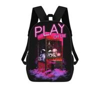 sinyumoney Play Or Die Gamer Quote Sac À Dos Scolaire Pour Enfants Imprimé En 3D, Idéal Pour Les Voyages Et Les Livres 17inch