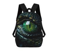 sinyumoney Poison Dragons Green Eye Sac À Dos Imprimé En 3D Pour Enfants, Sac À Dos Scolaire, Sac À Dos De Voyage Pour Enfants, Sac À Livres Grande Capacité, Sac À Dos Pour Enfants 17inch
