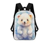 sinyumoney Polar Bear Cute Sac À Dos Enfant, Cartable Pour Garçons Et Adolescents, Sac À Dos De Voyage, Sac À Dos Scolaire, Sac À Livres 17inch