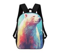 sinyumoney Polar Bear Ice Sacs À Dos Pour Enfants, Cartables, Sacs À Dos Scolaires Imprimés En 3D, Sacs À Dos De Voyage Tendance Pour Enfants (primaire, Collège) 17inch