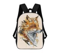 sinyumoney Polygonal Abstract Fox Sac À Dos Pour Garçons Et Adolescents, Sacs À Dos Pour Filles, Sacs À Dos Pour Tout-petits, Sacs À Livres Pour L'école Primaire Et Le Collège 17inch