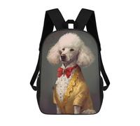 sinyumoney Poodle Dog Magical Sac À Dos Scolaire Enfant Tendance Et Décontracté, Sac À Dos Imprimé En 3D Pour Garçon, Grand Sac À Dos 17inch