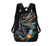 sinyumoney Pop Art Dinosaur Sac À Dos Scolaire Pour Enfants, Imprimé En 3D, Tendance Et Décontracté, Pour Garçons, Élèves Du Primaire Et Du Collège 17inch