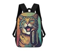 sinyumoney Pop Singer Cat Sac À Dos Imprimé En 3D Pour Enfants, Sac D'école Grande Capacité, Sac De Voyage, Sac À Livres, Sac À Dos Scolaire Pour Enfants 17inch