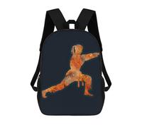 sinyumoney Practice Martial Art Fire Sac À Dos Enfant, Cartable, Sacs À Dos Scolaires Imprimés En 3D Pour Élèves Du Primaire Et Du Collège, Cadeau D'anniversaire Pour Adolescents 17inch