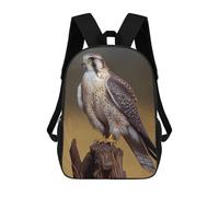 sinyumoney Prairie Falcon Oil Paint Sac À Dos, Cartable Imprimé En 3D, Sac À Goûter, Sac À Dos De Voyage, Sac À Dos Entre Amis, Sac À Dos Scolaire Pour Filles Et Garçons 17inch