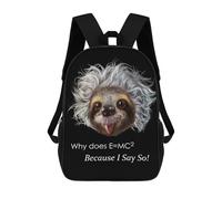 sinyumoney Professor Sloth Sacs À Dos Pour Enfants 17inch Sac À Dos Scolaire, Sac Imprimé En 3D, Cartable Pour Enfants, Sac De Voyage, Sac À Dos Garçon Fille, Sac D'école Pour Enfants