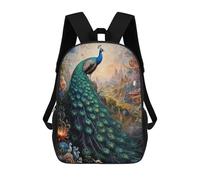 sinyumoney Proud Peacock Menagerie Sac À Dos Scolaire Pour Filles Et Garçons, Grande Capacité, Léger, Pour Enfants Et Étudiants 17inch