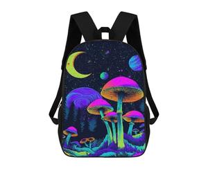 sinyumoney Psychedelic Mushroom Forest-1 Sac À Dos Imprimé 3D Pour Enfants, Sac À Dos Léger Pour Écoliers Et Écoliers, Sac À Goûter Pour La Crèche 17inch