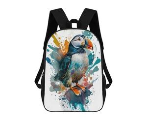 sinyumoney Puffin Amazon Sac À Dos Scolaire Pour Filles Et Garçons, Grande Capacité, Léger, Pour Enfants Et Étudiants 17inch