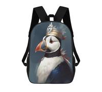 sinyumoney Puffin Fantasy World Sac À Dos Scolaire Pour Adolescents, Imprimé En 3D, Ajustable, À Poches Tendance, Pour Enfants, Garçons, Filles, Étudiants Et Adolescents 17inch