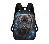 sinyumoney Pug Dog Portrait Sacs À Dos Imprimés En 3D Pour Enfants, Sacs D'école Tendance Pour Garçons, Sacs De Voyage, Sacs Scolaires Pour Élèves Du Primaire 17inch