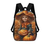 sinyumoney Pumpkin Patch Halloween Costume Sac À Dos Enfant, Cartable, Sacs À Dos Scolaires Imprimés En 3D Pour Élèves Du Primaire Et Du Collège, Cadeau D'anniversaire Pour Adolescents 17inch