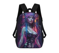 sinyumoney Punk Girl No7 Sac À Dos Scolaire Imprimé En 3D, Sac À Dos Décontracté Pour Enfants, Sac D'école Imprimé En 3D Pour Garçons, Primaire Et Collège 17inch