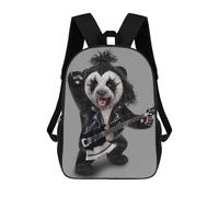 sinyumoney Punk Rock Giant Panda Sac À Dos Avec Poche, Sacs À Dos Imprimés En 3D, Sacs De Voyage, Sacs À Livres, Sacs D'école Pour Enfants 17inch