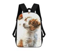 sinyumoney Puppy And Butterfly Sacs À Dos Pour Enfants, Cartables Imprimés En 3D, Sacs À Dos Pour Élèves Du Primaire Et Du Collège (garçons Et Filles) 17inch