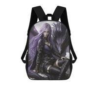 sinyumoney Purple Dragon Armor Fantasy Artwork Sac À Dos Imprimé Pour Enfants, Sac D'école, Sac De Voyage Pour Adultes Et Enfants 17inch
