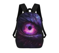 sinyumoney Purple Dragon Eye Sac À Dos Avec Poche, Sacs À Dos Imprimés En 3D, Sacs De Voyage, Sacs À Livres, Sacs D'école Pour Enfants 17inch