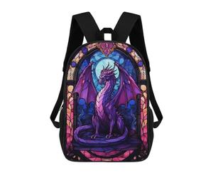 sinyumoney Purple Drakonar Dragon Sac À Dos Enfant, Cartable Imprimé En 3D Pour Garçons Et Adolescents 17inch