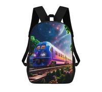 sinyumoney Purple Station Sacs À Dos Pour Enfants 17inch Sac À Dos Scolaire, Sac D'école Imprimé En 3D Pour Garçons, Élèves Du Primaire Et Du Collège