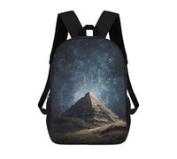 sinyumoney Pyramid Under Starry Sky 17inch Sacs À Dos Scolaires Imprimés En 3D - Sacs À Dos Tendance Pour Garçons Du Primaire Et Du Collège