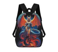 sinyumoney Queen Lilith with Serpent Sac À Dos Scolaire Imprimé En 3D Pour Garçons Et Filles, Sac À Dos Pour Enfants, Sac De Voyage 17inch