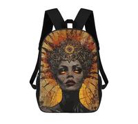 sinyumoney Queen of Fire Mosaic Sacs À Dos Scolaires Pour Enfants, Sac D'école Imprimé En 3D Pour Garçons, Élèves Du Primaire Et Du Collège 17inch