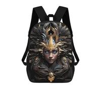 sinyumoney Queen of Golden Feathers Sacs À Dos 17 Pouces Pour Enfants, Sacs D'école Imprimés En 3D Pour Élèves Du Primaire Et Du Collège, Garçons Et Filles