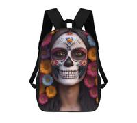 sinyumoney Queen Of Skulls Sac À Dos Enfant Fille 3D, Sac D'école, Sac À Dos Pour Tout-petits, Sac À Dos Décontracté, Sac À Livres Tendance 17inch
