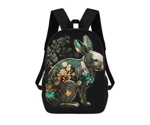 sinyumoney Rabbit Abstract Art Sacs À Dos Pour Enfants, Sac D'école Imprimé En 3D, Cartable Pour Enfants, Sac De Voyage, Sac À Dos Garçon Fille, Sac D'école Pour Enfants 17inch