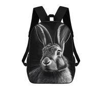 sinyumoney Rabbit Bunny Sac À Dos Scolaire Pour Enfants, Sac D'école Imprimé En 3D, Sac D'école Tendance Pour Garçons, Élèves Du Primaire Et Du Collège 17inch