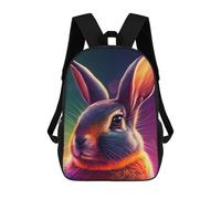 sinyumoney Rabbit Colorful Sacs À Dos Pour Enfants, Cartables Imprimés En 3D, Sacs À Dos Pour Élèves Du Primaire Et Du Collège, Garçons Et Filles 17inch