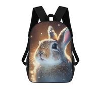 sinyumoney Rabbit Cute 17inch Sac À Dos Scolaire Imprimé En 3D Pour Enfants, Style Décontracté Et Tendance, Idéal Pour Les Voyages Et Les Études.
