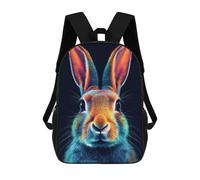 sinyumoney Rabbit Neon Sac À Dos Pour Enfants, Impression 3D, Sac D'école Pour Garçons Et Filles, Sac À Dos Tendance Et Décontracté Pour Écoliers 17inch
